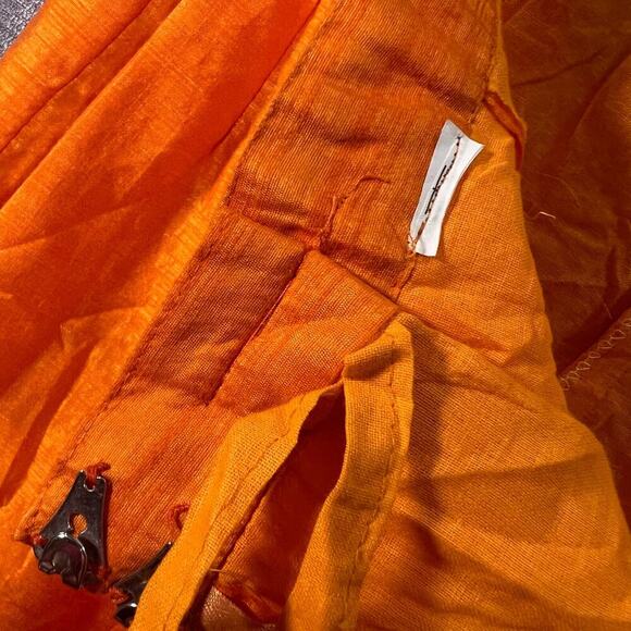 Made in India two piece embellished Top and Pants Beaded Orange Blue Sequins - Picture 12 of 14